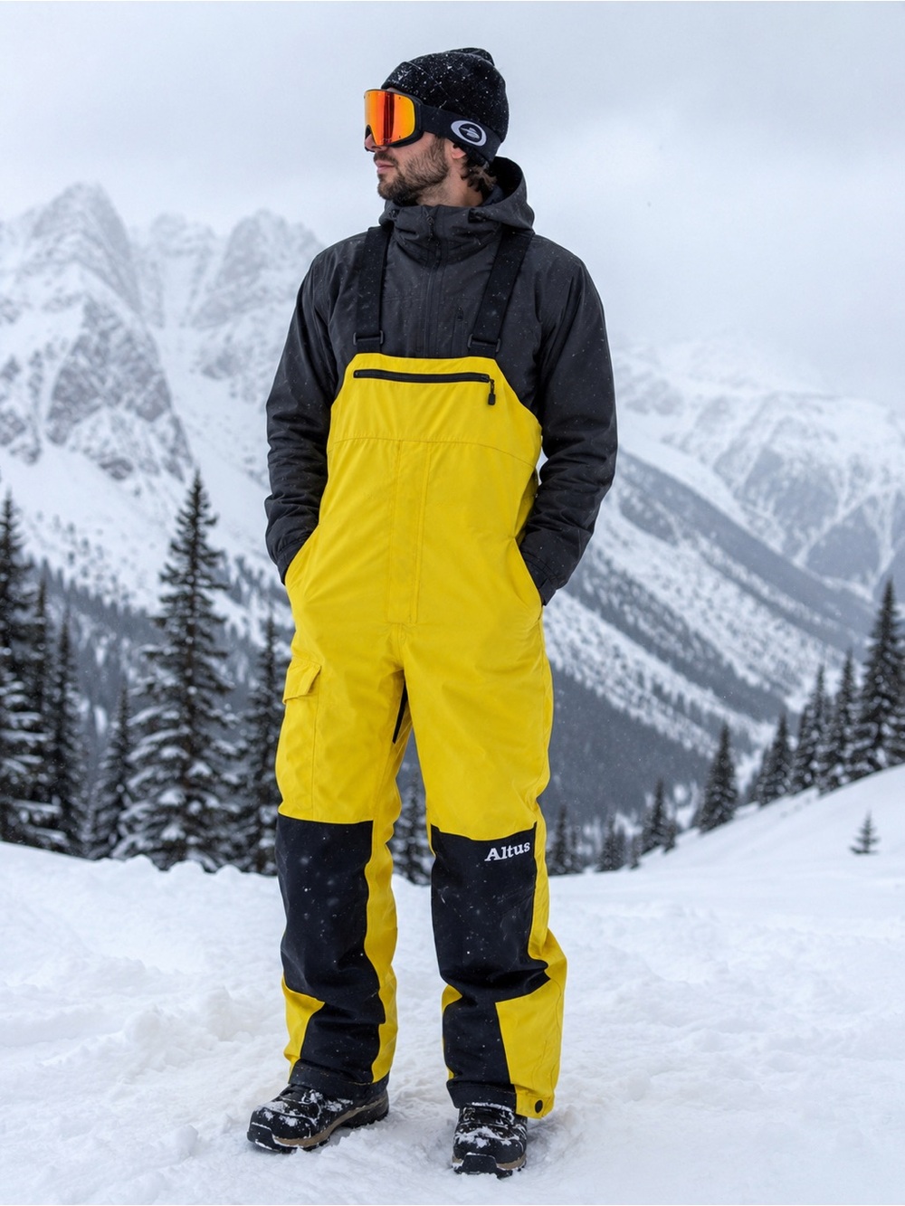 Altus Waterproof Ski/Snowboard Shell Bib Pants Men’s Medium